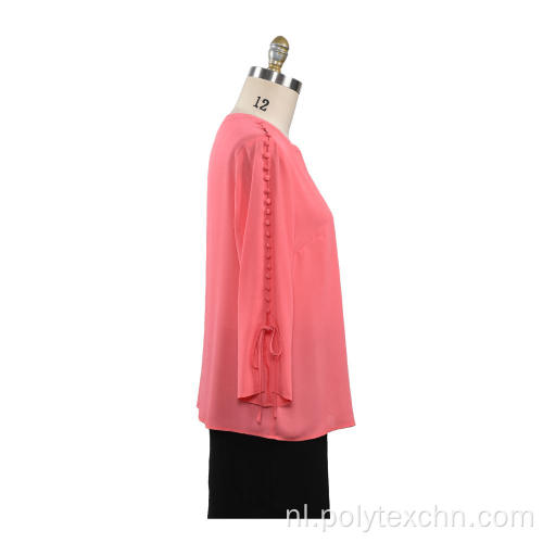 Blouse met lange mouwen, casual damesoverhemd